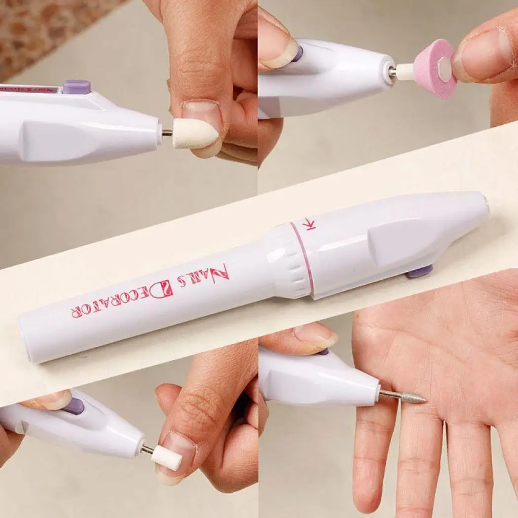 Portable Electric Nail Art Polisher Grinder Powered by 2 AA batteries. Home Manicure White All Skins Tool
Portable Electric Nail Art Polisher Grinder Powered by 2 AA batteries. Home Manicure White All Skins Tool
