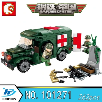 T214-WC54 Military ambulance Empires of steel Military Series Building Blocks Bricks Compatible legoinse Model toys Sembo 101271
T214-WC54 Military ambulance Empires of steel Military Series Building Blocks Bricks Compatible legoinse Model toys Sembo 101271