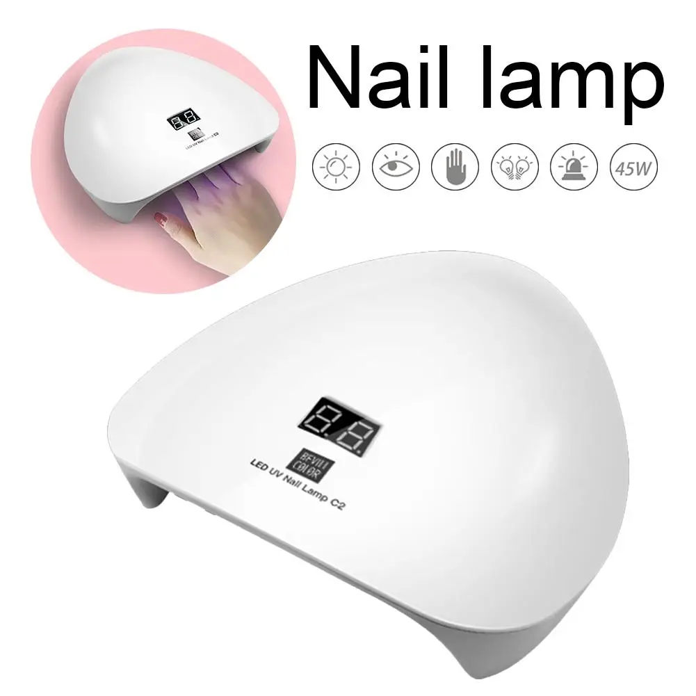45W LED UV GEL Nail Dryer Curing Lamp Auto Sensor Setting Portable Nail Polish Manicure Machine With Automatic Sensor
45W LED UV GEL Nail Dryer Curing Lamp Auto Sensor Setting Portable Nail Polish Manicure Machine With Automatic Sensor