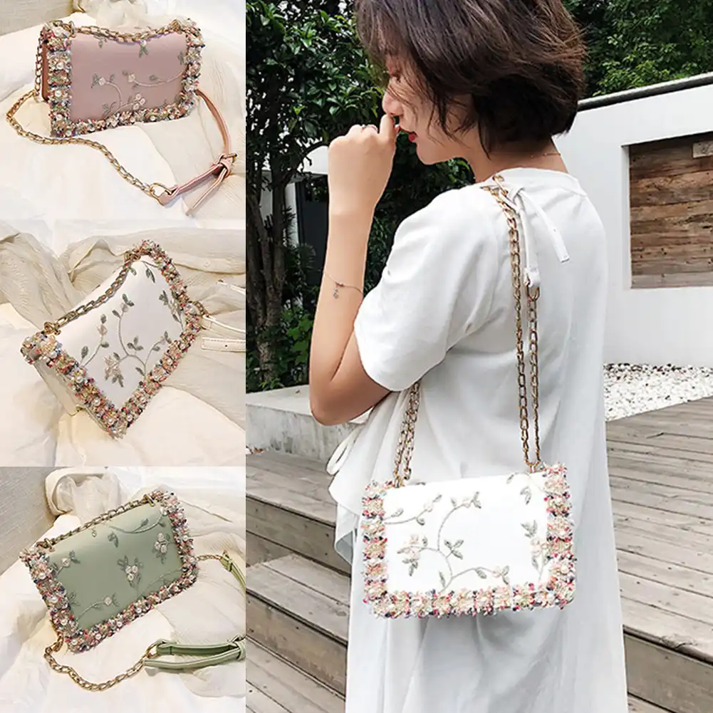 women fashion bag gift one shoulder eco-friendly messenger lace