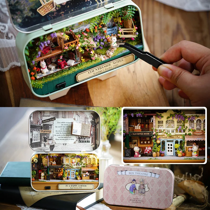 Box Theatre Nostalgic Theme Scene Wooden Miniature Puzzle Toy DIY Doll House Furnitures Countryside Notes Q Series #E
Box Theatre Nostalgic Theme Scene Wooden Miniature Puzzle Toy DIY Doll House Furnitures Countryside Notes Q Series #E