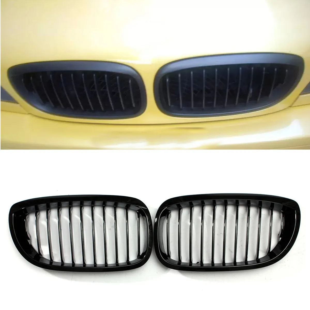Gloss Black Kidney Grille Grill For BMW E46 3-Series 2Dr Coupe Cabriolet 2002 2003 2004 2005 2006
Gloss Black Kidney Grille Grill For BMW E46 3-Series 2Dr Coupe Cabriolet 2002 2003 2004 2005 2006