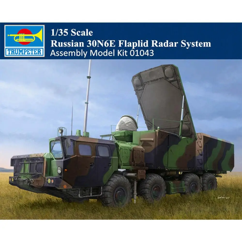 Trumpeter 1/35 01043 Russian 30N6E Flaplid Radar System Military Assembly Model 
Trumpeter 1/35 01043 Russian 30N6E Flaplid Radar System Military Assembly Model