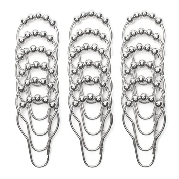 Hot Sale 18 Piece Set Rustproof Shower Curtain Rings Hooks for Bathroom Shower Rod
Hot Sale 18 Piece Set Rustproof Shower Curtain Rings Hooks for Bathroom Shower Rod