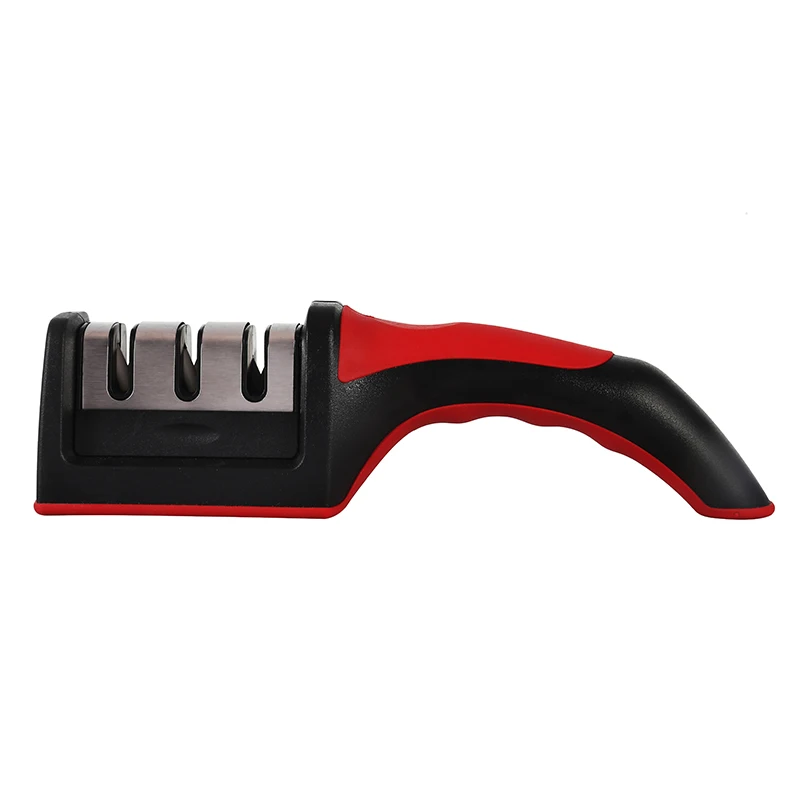 Three-Stage Kitchen Knife Sharpener Manual Portable Sharpening Stone Grinder Diamond Tungsten Steel Ceramic Knives Whetstone | Дом и сад