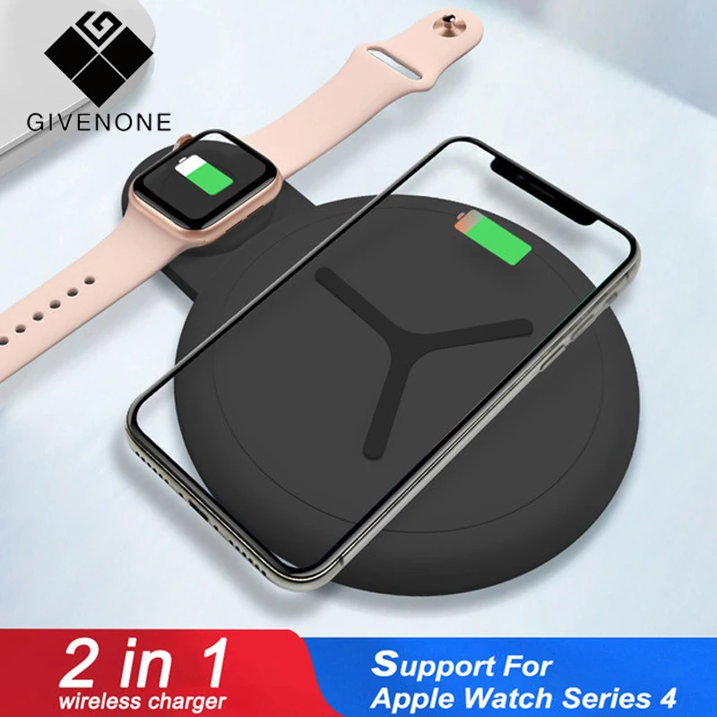 GIVENONE 12.5W 2 In 1 QI Wireless Charger For IPhone X XS Max XR 8 Fast Charger For Apple Watch 4 3 2 Dual Cargador Inalambrico
GIVENONE 12.5W 2 In 1 QI Wireless Charger For IPhone X XS Max XR 8 Fast Charger For Apple Watch 4 3 2 Dual Cargador Inalambrico