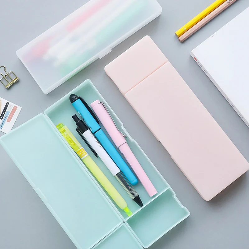Storage Box Pencil Case Dull Polish Multifunction Simple Pencil Box Learning Stationery Plastic Creative Transparent 1PC
Storage Box Pencil Case Dull Polish Multifunction Simple Pencil Box Learning Stationery Plastic Creative Transparent 1PC