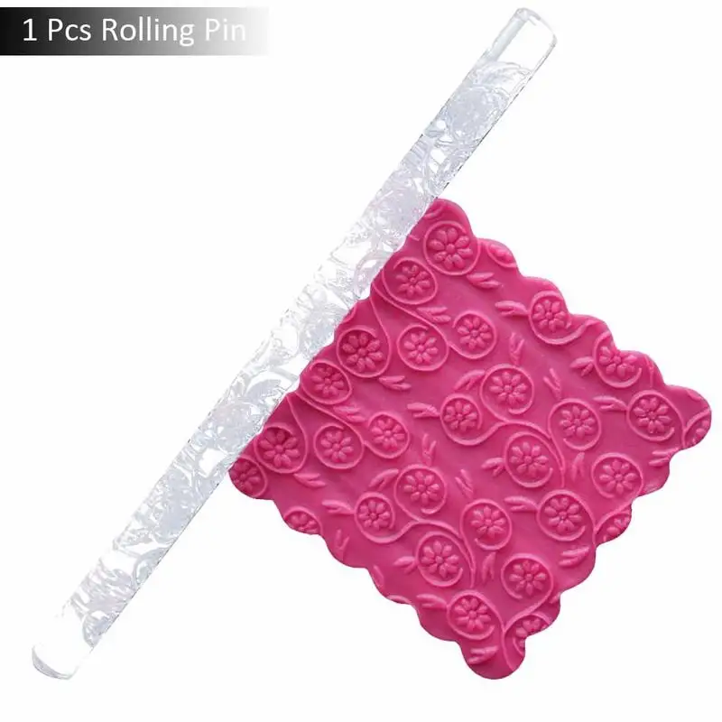 1PC Acrylic Clear Rolling Pin Designed Fondant Cake Impression Rolling Pin Pastry Roller Embossing Baking Tools Fondant Tools
1PC Acrylic Clear Rolling Pin Designed Fondant Cake Impression Rolling Pin Pastry Roller Embossing Baking Tools Fondant Tools