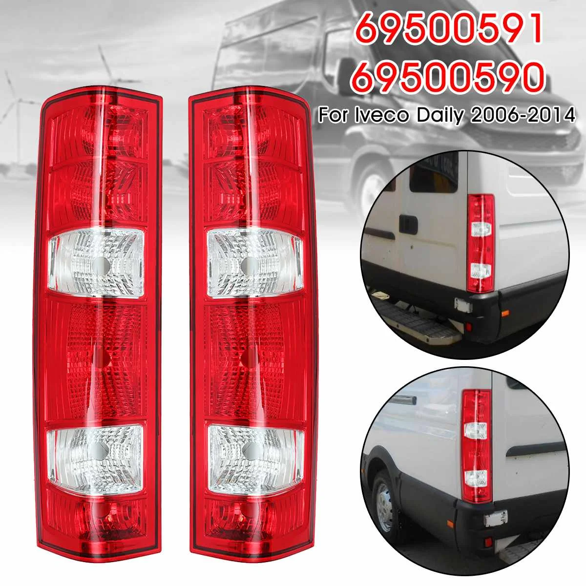 Rear Right Left Tail Brake Light Brake Signal Lamp For Iveco Daily 2006-2014 69500590 69500591
Rear Right Left Tail Brake Light Brake Signal Lamp For Iveco Daily 2006-2014 69500590 69500591