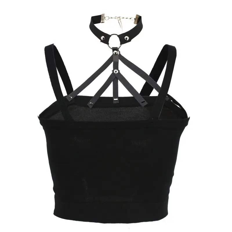 Halter Sexy Black Crop Top Women Hollow Out Punk Chain Gothic Club Tank Tops Backless Summer 2019 Goth Fashion Streetwear Camis
Halter Sexy Black Crop Top Women Hollow Out Punk Chain Gothic Club Tank Tops Backless Summer 2019 Goth Fashion Streetwear Camis