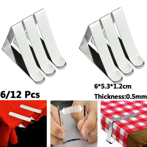 2019 New 6Pcs Map Table Holder 6Pack Stainless Steel Tablecloth Clips Cloth Cover Clamps New
2019 New 6Pcs Map Table Holder 6Pack Stainless Steel Tablecloth Clips Cloth Cover Clamps New