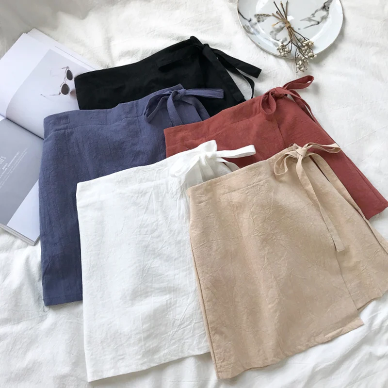 Ladies Preppy Style Skirts Lace-up Mini Kawaii Skirts Casual Solid Asymmetrical Empire Women Skirts Office Ladies Skirts
Ladies Preppy Style Skirts Lace-up Mini Kawaii Skirts Casual Solid Asymmetrical Empire Women Skirts Office Ladies Skirts