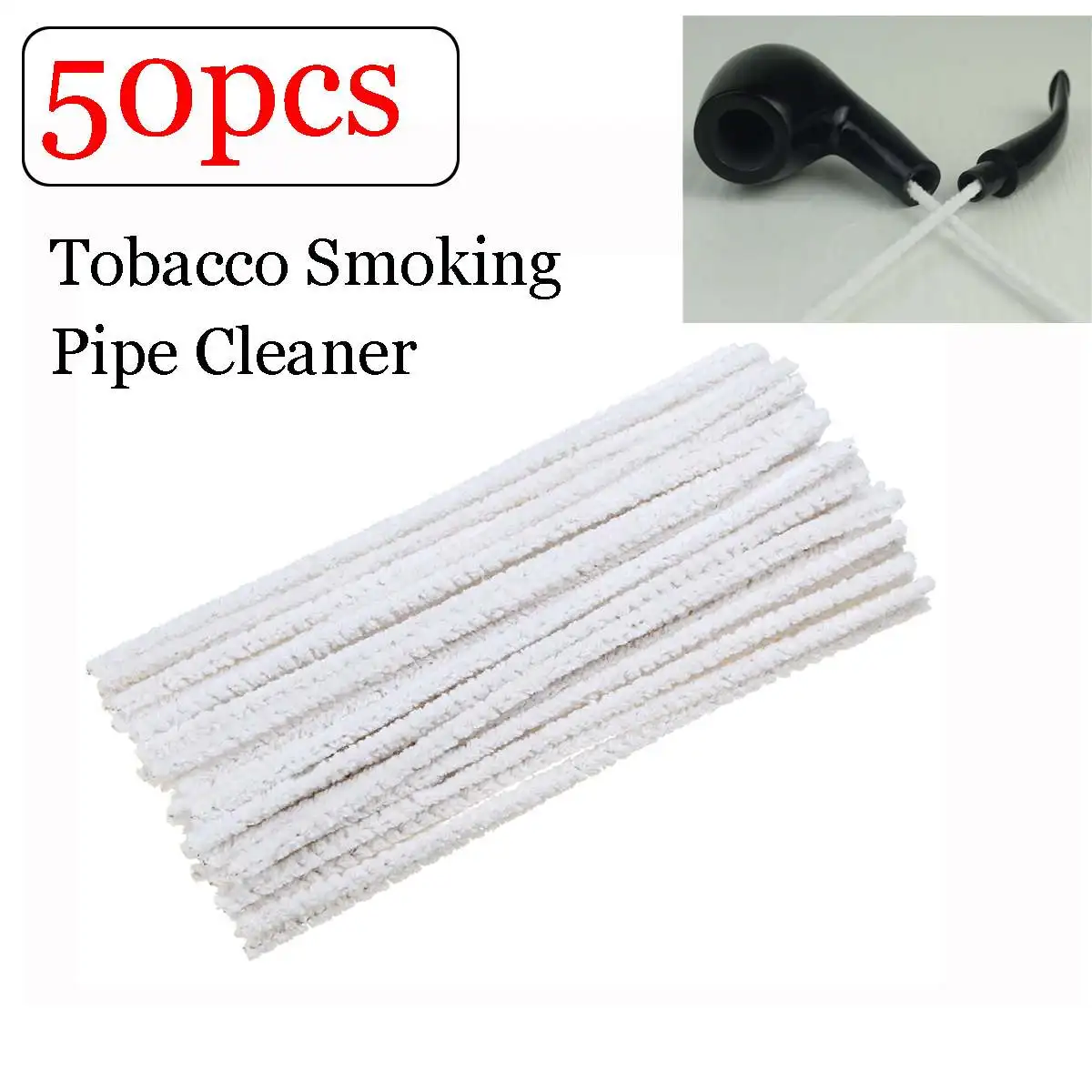 50pcs Intensive Cotton Pipe Cleaners Smoking Tobacco Pipe Cleaner Cleaning Tool Cigarette Accessories
50pcs Intensive Cotton Pipe Cleaners Smoking Tobacco Pipe Cleaner Cleaning Tool Cigarette Accessories