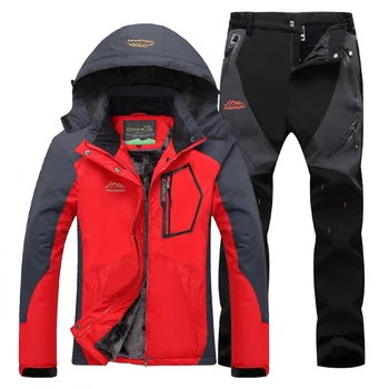 Winter Warm Plus Velvet Water Windproof Windbreaker Women Hiking Jackets Pants Sets Outdoor Skiing Climbing Jackets Outwear
Winter Warm Plus Velvet Water Windproof Windbreaker Women Hiking Jackets Pants Sets Outdoor Skiing Climbing Jackets Outwear