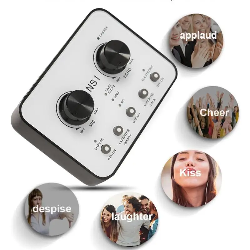 NS1 Sound Card Capacitive Microphone Sound Card Mobile Phone Streamer Live Broadcast for Mobile Phone Computer PC Sound Card
NS1 Sound Card Capacitive Microphone Sound Card Mobile Phone Streamer Live Broadcast for Mobile Phone Computer PC Sound Card