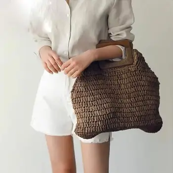 Vintage Large Capacity Totes Women Woven Shoulder Handbags Top-handle Bags Large Capacity Female Handbags Casual Tote
Vintage Large Capacity Totes Women Woven Shoulder Handbags Top-handle Bags Large Capacity Female Handbags Casual Tote