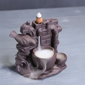 Retro Ceramic Backflow Incense Burner Bird Smoke Waterfall Incense Holder Traditional Chinese Incense Crafts Creative Home Decor
Retro Ceramic Backflow Incense Burner Bird Smoke Waterfall Incense Holder Traditional Chinese Incense Crafts Creative Home Decor