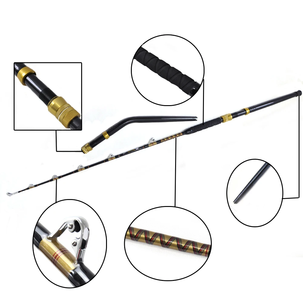 High Carbon strong power strengthen guides big game rod trolling rod 80lb 100lbs 6'6" alu boat rod fishing rod
High Carbon strong power strengthen guides big game rod trolling rod 80lb 100lbs 6'6" alu boat rod fishing rod