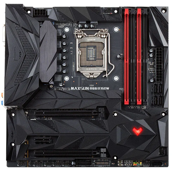 Original MAXSUN B360W MATX Motherboard Intel B360 Chipset LGA1151 USB3.1 Dual Channel DDR4 HAMI DVI DP Type-C LED Backlight
Original MAXSUN B360W MATX Motherboard Intel B360 Chipset LGA1151 USB3.1 Dual Channel DDR4 HAMI DVI DP Type-C LED Backlight