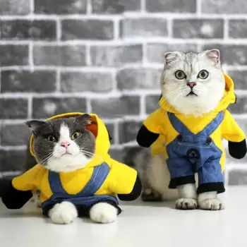 Dog Cat Clothes Minions Cartoon Cute Hoodie Pet Novelty Costume Puppy Clothes for Dogs Cats Winter Autunm Warm Coat
Dog Cat Clothes Minions Cartoon Cute Hoodie Pet Novelty Costume Puppy Clothes for Dogs Cats Winter Autunm Warm Coat