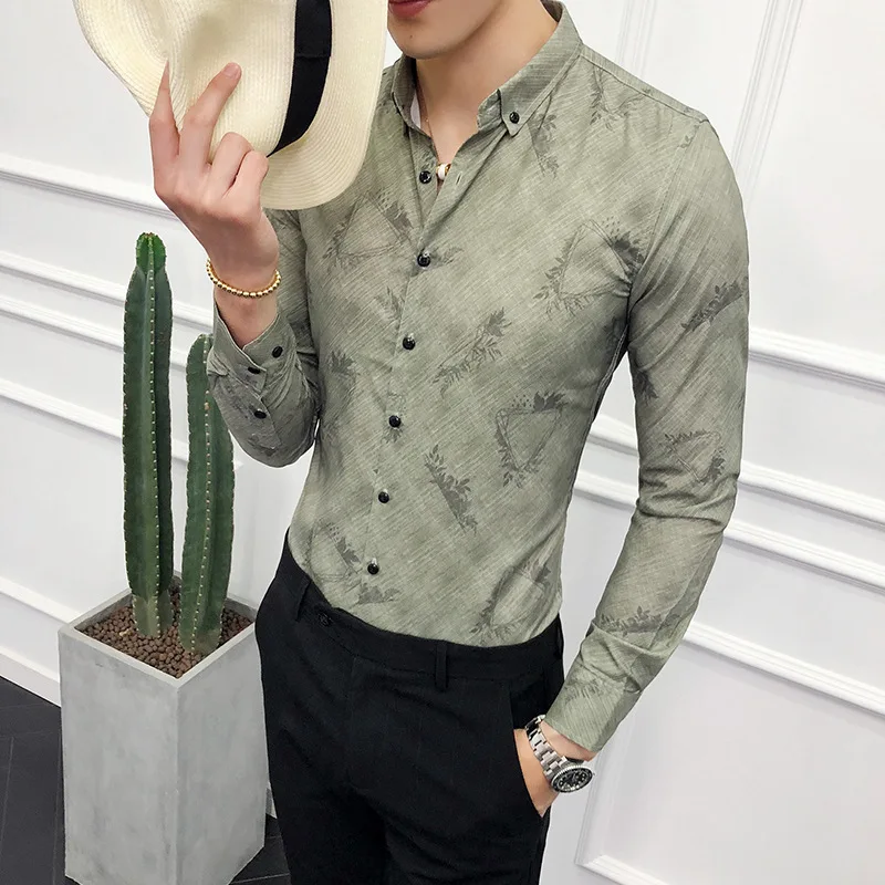 Vitality men shirt long sleeve shirt casual slim fit shirts streetwear Korean fashion camisa masculina Night Club Shirt
Vitality men shirt long sleeve shirt casual slim fit shirts streetwear Korean fashion camisa masculina Night Club Shirt