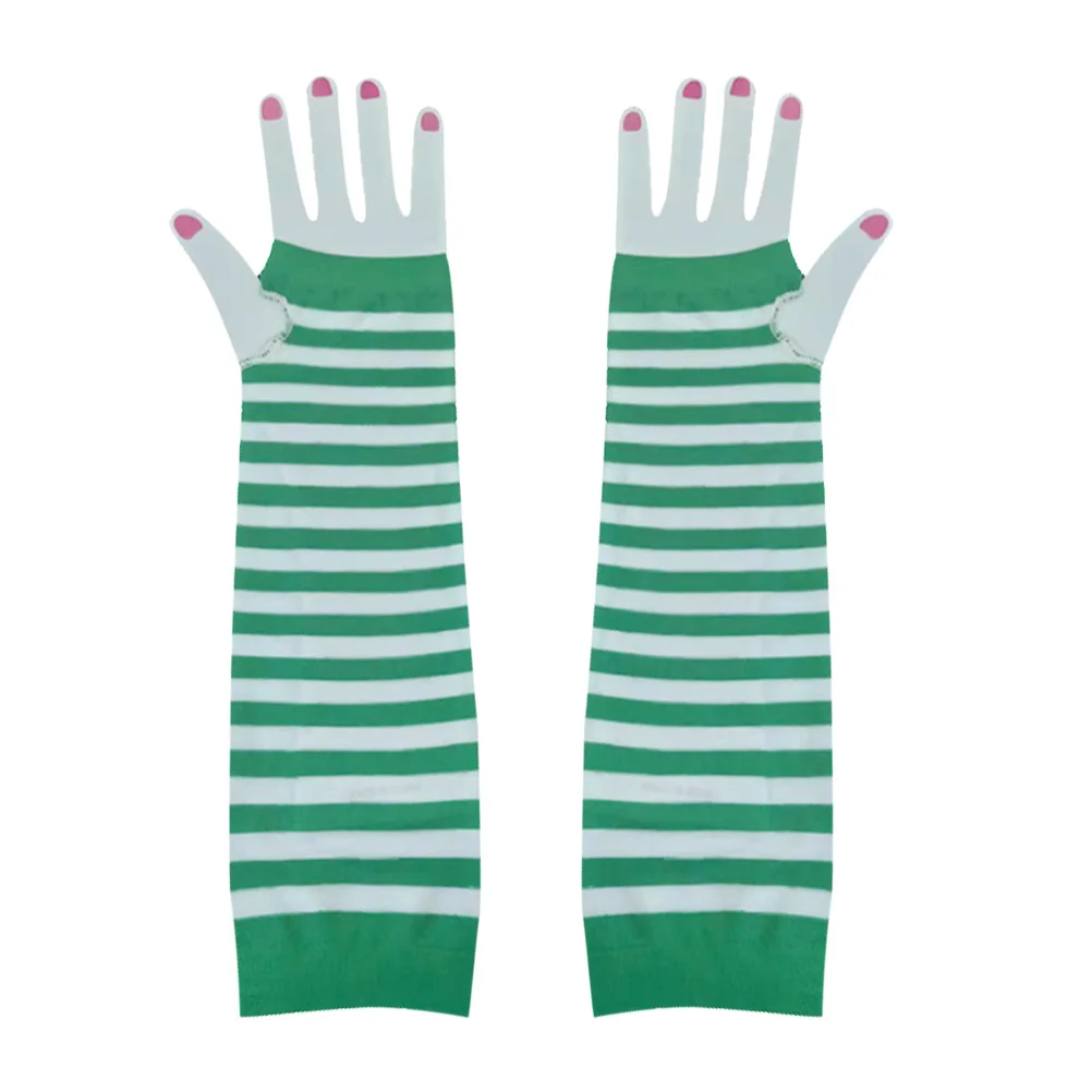 1Pair of Long Gloves Eye-catching Green White Creative Decorative Striped Sleeve Gloves for Women Grils St.Patricks Day
1Pair of Long Gloves Eye-catching Green White Creative Decorative Striped Sleeve Gloves for Women Grils St.Patricks Day