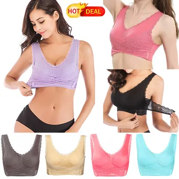 FLORATA Women Bras Fitness Sports Bras Wirefree Push Up Seamless Cross Front Side Buckle Lace Sexy Gym Vest Underwear
FLORATA Women Bras Fitness Sports Bras Wirefree Push Up Seamless Cross Front Side Buckle Lace Sexy Gym Vest Underwear