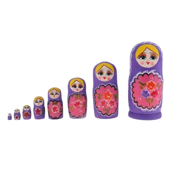 8pcs Wooden Russian Nesting Dolls Handmade Babushka Stacking Dolls Decoration Toy Christmas Birthday Gift for Children Kids
8pcs Wooden Russian Nesting Dolls Handmade Babushka Stacking Dolls Decoration Toy Christmas Birthday Gift for Children Kids
