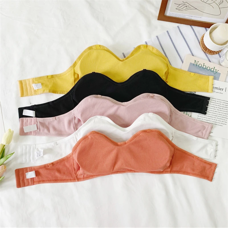 Girls Strapless Bra Women's Stretchy Wire Free Padded Solid Wrap Tube Top Bandeau With Pads For Female SS2051
Girls Strapless Bra Women's Stretchy Wire Free Padded Solid Wrap Tube Top Bandeau With Pads For Female SS2051