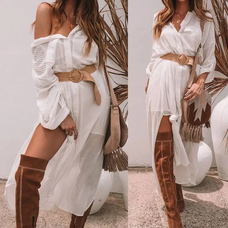 Celmia Bohemian Summer Dress Women Causal Sexy V Neck Tunic Shirt Dresses Belted 2019 Loose Buttons Party Vestidos Plus Size 5XL
Celmia Bohemian Summer Dress Women Causal Sexy V Neck Tunic Shirt Dresses Belted 2019 Loose Buttons Party Vestidos Plus Size 5XL