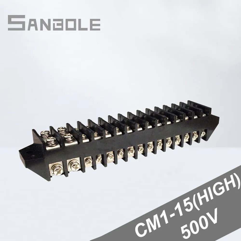 Terminal Blocks Female Bar Frame Connection Bakelite Small-sized Black Bar 15P positions 41-101A 500V wiring 6-25mm2
Terminal Blocks Female Bar Frame Connection Bakelite Small-sized Black Bar 15P positions 41-101A 500V wiring 6-25mm2