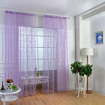 Window Curtain Light Filtering Translucent Interior Decoration Home Tulle Curtain Bedroom Kitchen Voile Sheer Curtains Drapes
Window Curtain Light Filtering Translucent Interior Decoration Home Tulle Curtain Bedroom Kitchen Voile Sheer Curtains Drapes