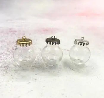 100pcs/lot 20x12mm mini glass globe 6 color base tray set Glass vial pendant glass wishing bottle hollow glass dome charms decor
100pcs/lot 20x12mm mini glass globe 6 color base tray set Glass vial pendant glass wishing bottle hollow glass dome charms decor
