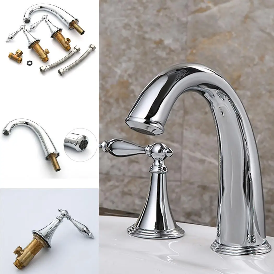 Durable Water Faucet Double Handle Lever Silver 0-100C 1.048Kg Faucet Casual 36mm for 16mm Bathroom Kitchen
Durable Water Faucet Double Handle Lever Silver 0-100C 1.048Kg Faucet Casual 36mm for 16mm Bathroom Kitchen
