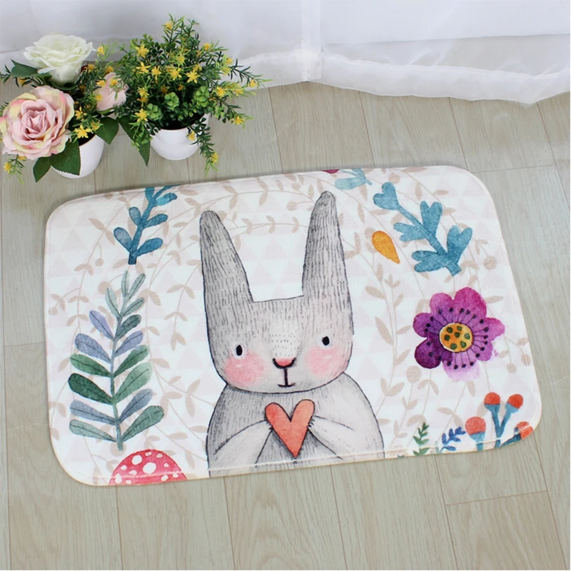 Bathroom Carpet Bath Mat Doorway Floor Antiskid Absorbent Kitchen Ottomans Carpet Smell Rabbit Printing Non-slip Rugs Doormat
Bathroom Carpet Bath Mat Doorway Floor Antiskid Absorbent Kitchen Ottomans Carpet Smell Rabbit Printing Non-slip Rugs Doormat