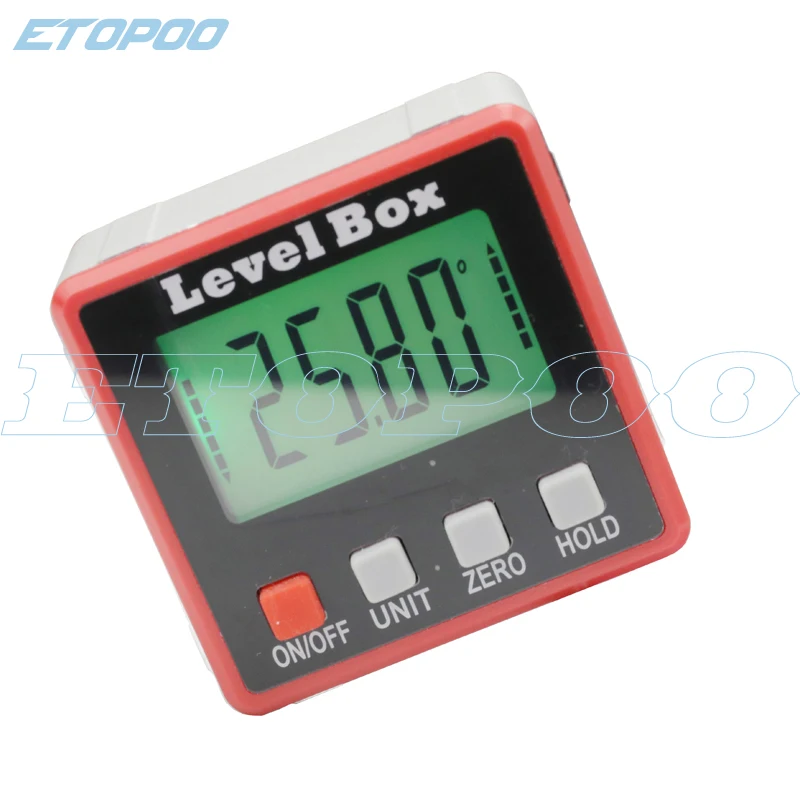 Mini Digital Inclinometer Water Proof Level Box Digital Angle Finder Bevel Box With Magnet Base protractor angle ruler
Mini Digital Inclinometer Water Proof Level Box Digital Angle Finder Bevel Box With Magnet Base protractor angle ruler