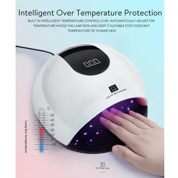 80W LED UV Lamp Nail Gel Dryer Fingernail Toenail Gel Curing Machine Nail Art Painting Tool US EU Plug Nail Polish Dryer
80W LED UV Lamp Nail Gel Dryer Fingernail Toenail Gel Curing Machine Nail Art Painting Tool US EU Plug Nail Polish Dryer