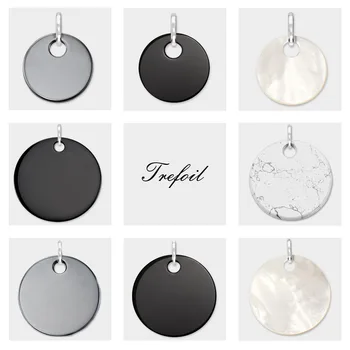 Round Black Pearl Stone Disc Pendant, Fashion Jewelry 925 Sterling Silver Trendy Gift For Women Girls Fit Necklace 2019 New
Round Black Pearl Stone Disc Pendant, Fashion Jewelry 925 Sterling Silver Trendy Gift For Women Girls Fit Necklace 2019 New