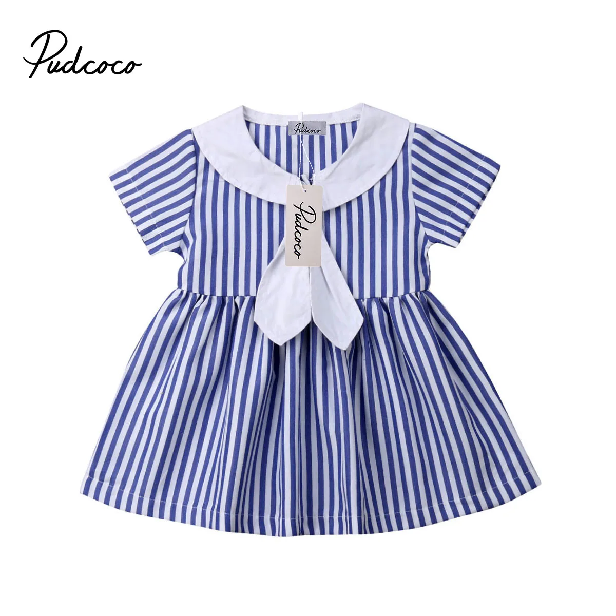 2019 Baby Girl summer clothing Short Sleeve Striped Tie Dress Party Princess Sundress for newborn clothes children kid toddler
2019 Baby Girl summer clothing Short Sleeve Striped Tie Dress Party Princess Sundress for newborn clothes children kid toddler