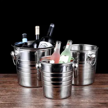 Stainless Steel Ice Bucket Thick Ice Holder Container For Bar Party Champagne Wine Barrel Silver
Stainless Steel Ice Bucket Thick Ice Holder Container For Bar Party Champagne Wine Barrel Silver