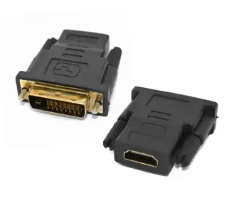 HDMI Female to DVI Male 24+1 Adapter Gold-Plated HD 1080P Connector Monitor TV Projector HD Connector
HDMI Female to DVI Male 24+1 Adapter Gold-Plated HD 1080P Connector Monitor TV Projector HD Connector
