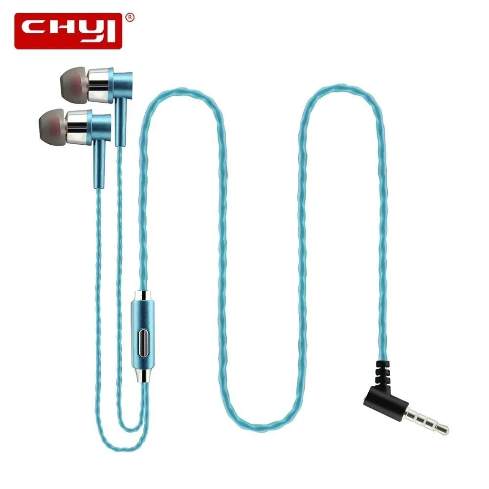 CHYI Wired Earphones 3.5mm In-Ear Universal Earplugs Colorful Stereo Music Earpiece With Mic Earbuds For Mobile Phone MP3 MP4
CHYI Wired Earphones 3.5mm In-Ear Universal Earplugs Colorful Stereo Music Earpiece With Mic Earbuds For Mobile Phone MP3 MP4