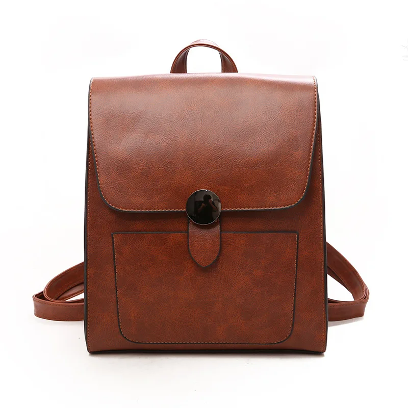 Women Backpacks Simple PU Leather Backpack College Student Shoulder Bag for Teenages Girls Casual Youth Girl Back Pack Popular
Women Backpacks Simple PU Leather Backpack College Student Shoulder Bag for Teenages Girls Casual Youth Girl Back Pack Popular