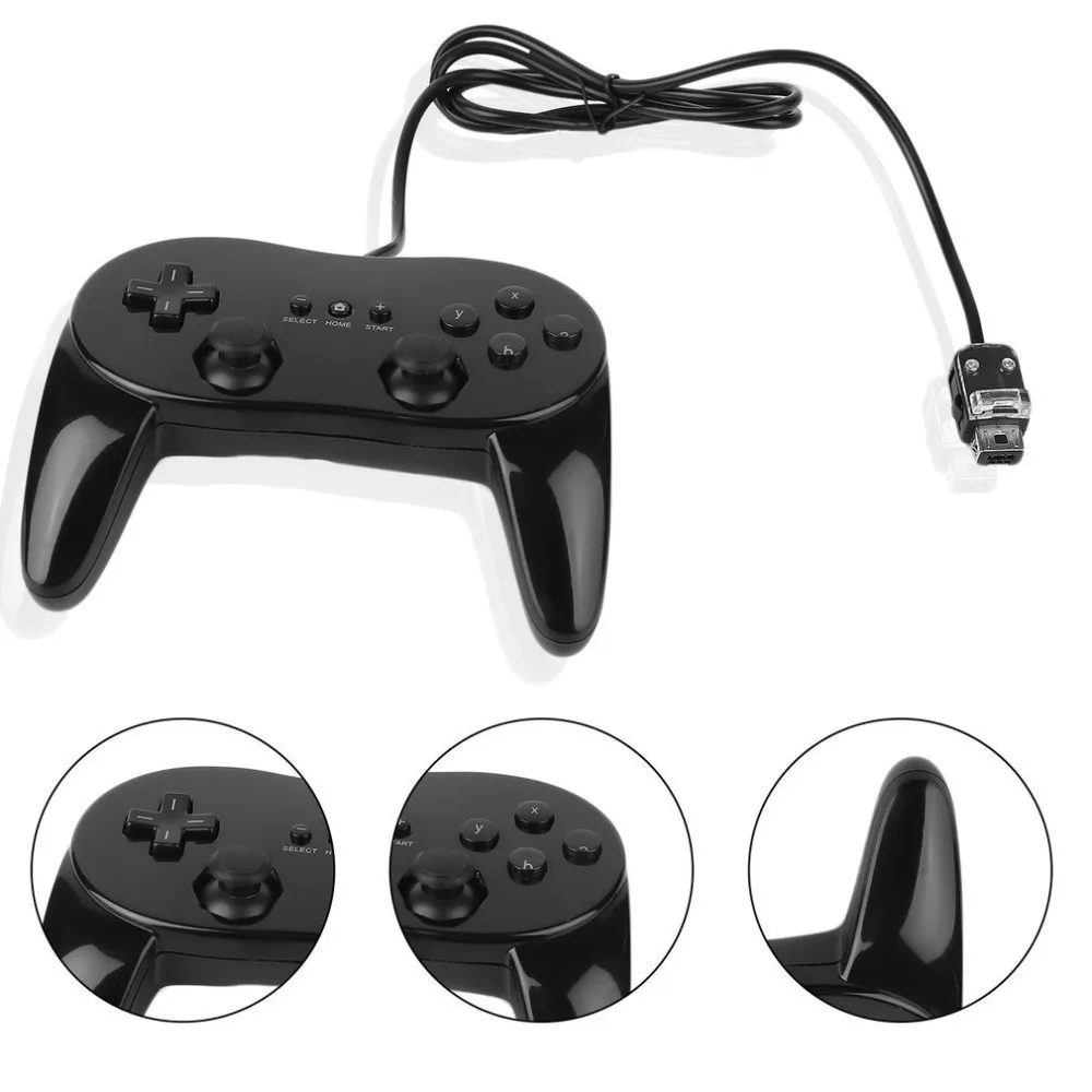 Classic Wired Game Controller Gaming Remote Pro Gamepad Shock Joypad Joystick For Nintendo Wii Second-generation
Classic Wired Game Controller Gaming Remote Pro Gamepad Shock Joypad Joystick For Nintendo Wii Second-generation