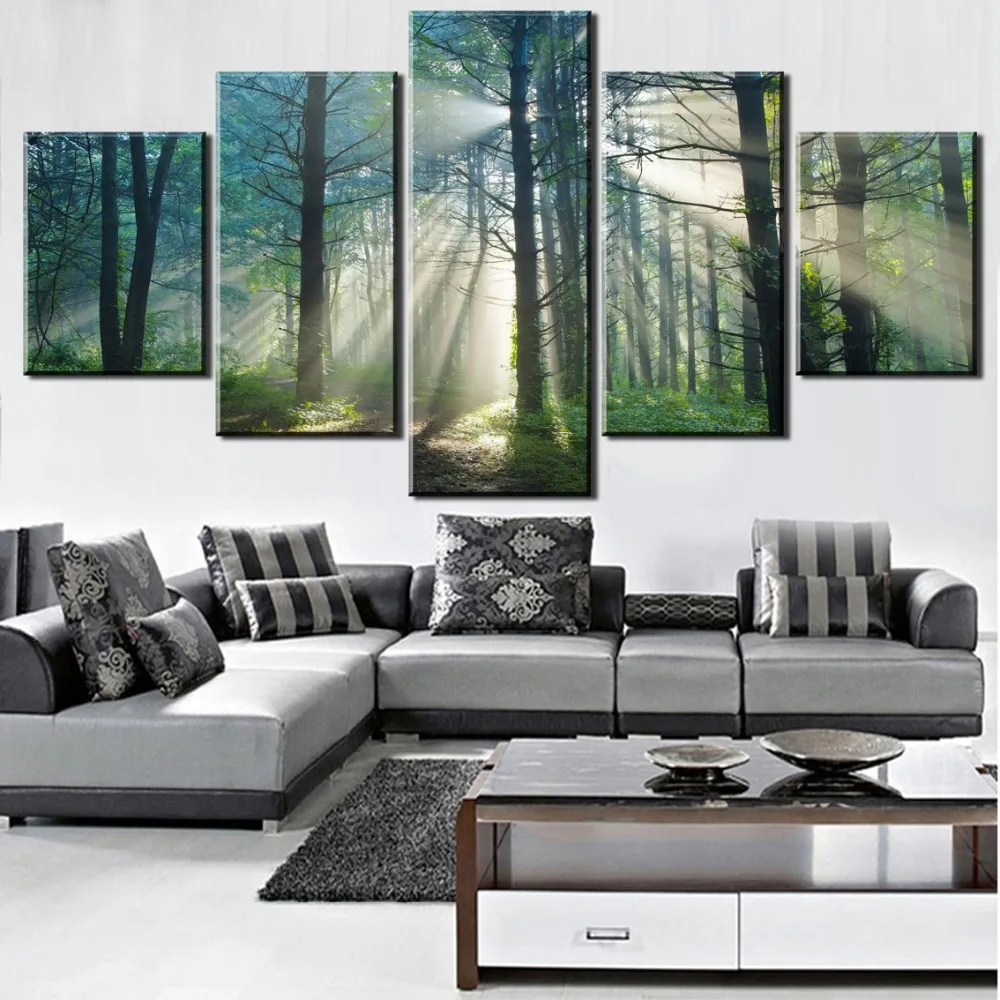 5 Piece Canvas Painting Sun Green Tree Forest Modern Decorative Paintings on Canvas Wall Art for Home Decorations Wall Decor
5 Piece Canvas Painting Sun Green Tree Forest Modern Decorative Paintings on Canvas Wall Art for Home Decorations Wall Decor