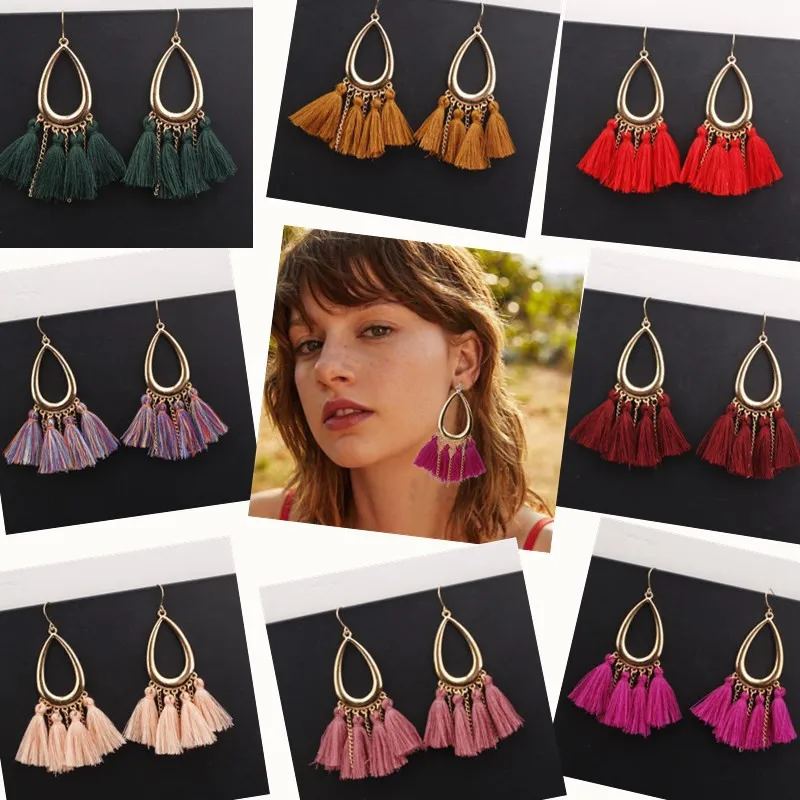 New 2019 Bohemia Women Water Drop Shape Alloy Earrings Tassel Pendant Earrings Woman Vintage Ethnic Style Ear Rings Jewelry
New 2019 Bohemia Women Water Drop Shape Alloy Earrings Tassel Pendant Earrings Woman Vintage Ethnic Style Ear Rings Jewelry