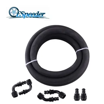 ESPEEDER AN8 0/45/90/180 Degree Reusable Push on Hose End Fitting Adapter & Black Rubber 3m Oil Fuel Hose Line Oil Cooler Kit
ESPEEDER AN8 0/45/90/180 Degree Reusable Push on Hose End Fitting Adapter & Black Rubber 3m Oil Fuel Hose Line Oil Cooler Kit