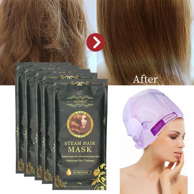 5pcs Aliver Automatic Repair Heating Steam Hair Mask Smoothing Moisturizing Oil For Hair Treatment Dry Pure Scalp Hair Care Mask
5pcs Aliver Automatic Repair Heating Steam Hair Mask Smoothing Moisturizing Oil For Hair Treatment Dry Pure Scalp Hair Care Mask
