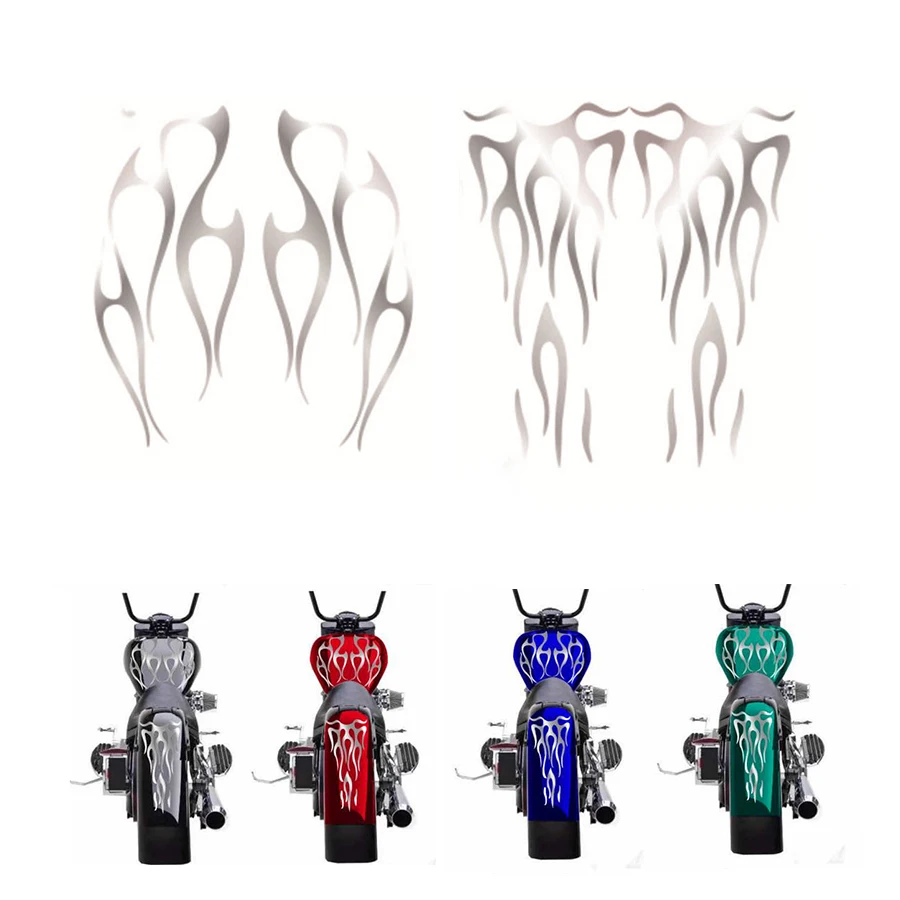 Motorcycle Flame Sticker Decal for Gas Tank & Fender Decals Vinyl Matte silver
Motorcycle Flame Sticker Decal for Gas Tank & Fender Decals Vinyl Matte silver