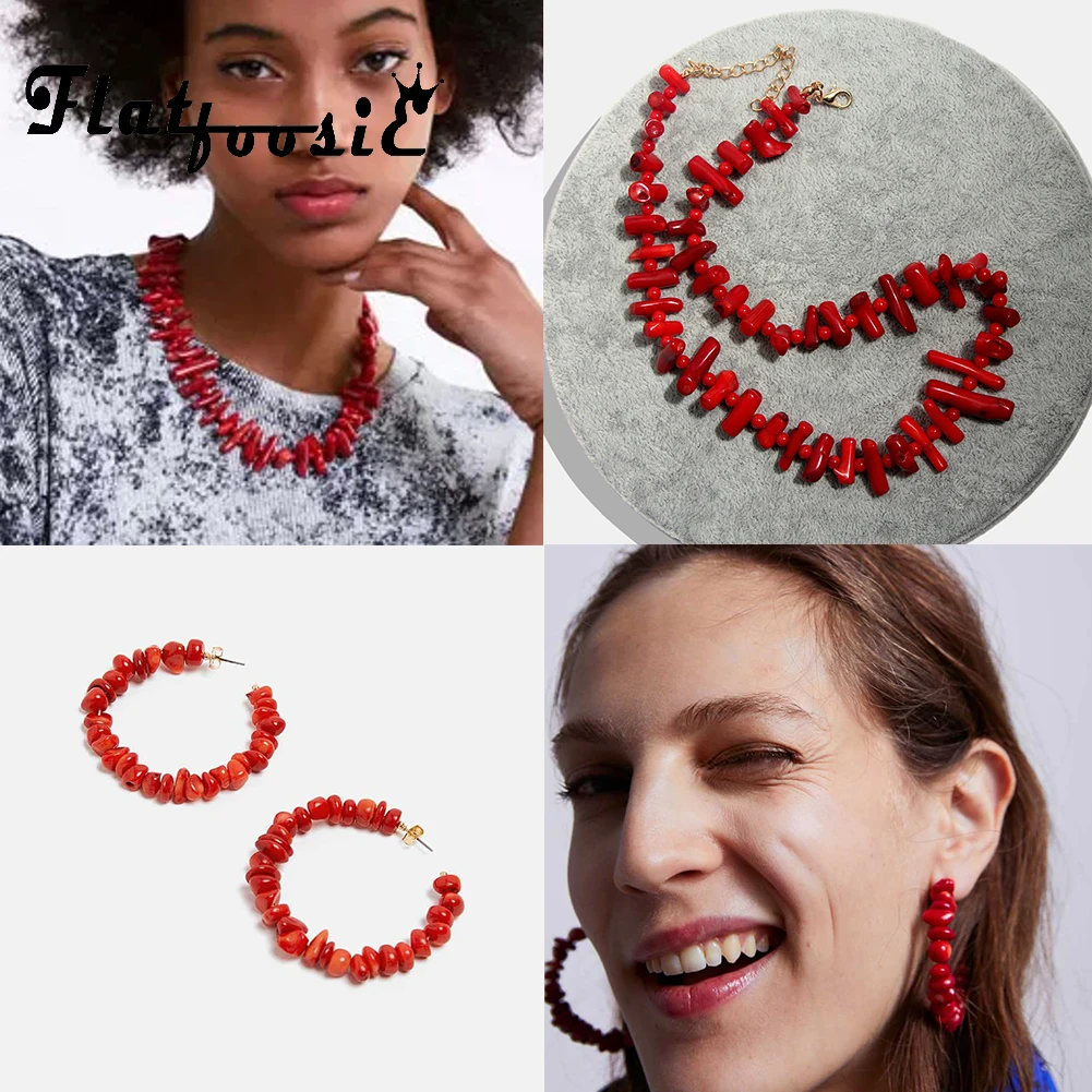 Flatfoosie Ethnic Resin Long Necklaces Choker For Women Bohemian Stone Beads Red Vintage Pendant Necklace Unique Charm Jewelry
Flatfoosie Ethnic Resin Long Necklaces Choker For Women Bohemian Stone Beads Red Vintage Pendant Necklace Unique Charm Jewelry